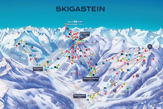 kaart bad gastein
